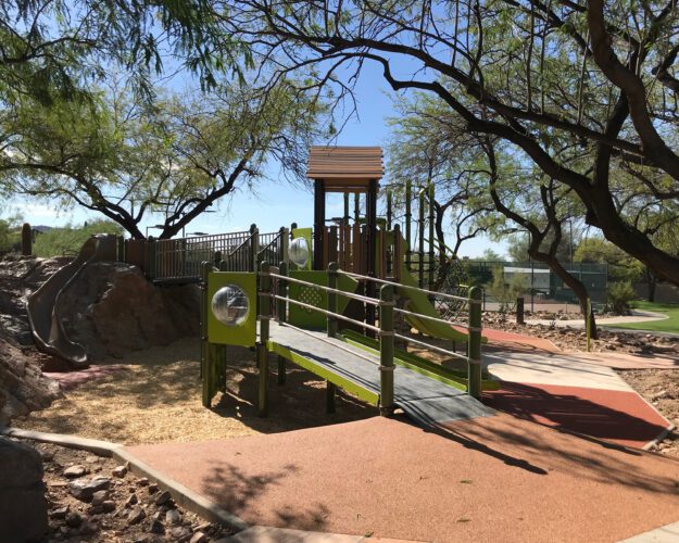 bridge going to playground