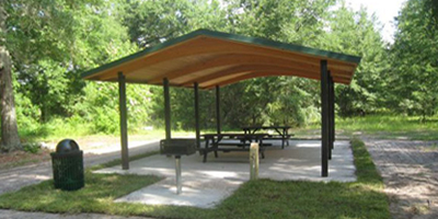Shelter in trees