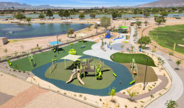 colorful playground at Ascarate Park in El Paso, TX