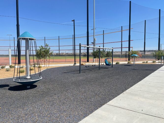 swings and equipment at Montagna Park
