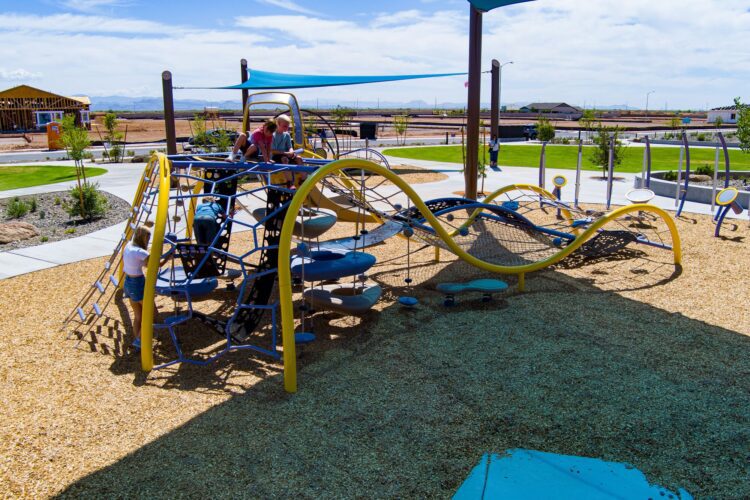 climbing equipment at park