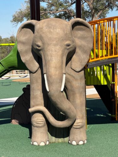 Zoo themed playground with shade in Amarillo, TX